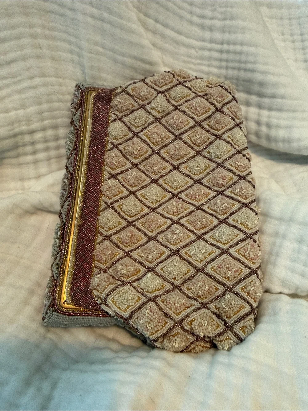 Vintage Josef hand beaded clutch